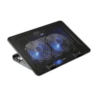 EVOLVEO Chladící podložka pro NTB A101, až 17", 2x 120mm Ventilátor, Modré podsvícení, černá EVOLVEO Chladící podložka pro NTB A101, až 17", 2x 120mm Ventilátor, Modré podsvícení, černá