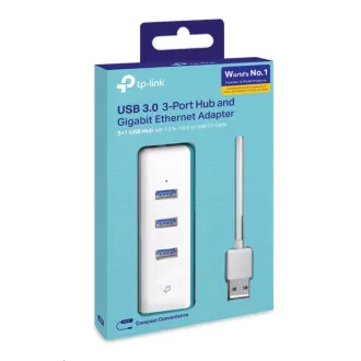 TP-Link UE330 USB/Ethernet adapter (3xUSB3.0, 1xGbE) TP-Link UE330 USB/Ethernet adapter (3xUSB3.0, 1xGbE)