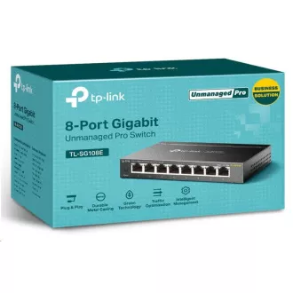 TP-Link Easy Smart switch TL-SG108E (8xGbE, fanless) TP-Link Easy Smart switch TL-SG108E (8xGbE, fanless)
