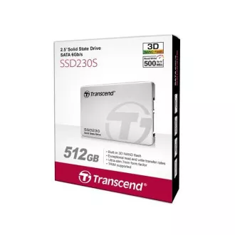 TRANSCEND SSD 230S 512GB, SATA III 6Gb/s, 3D TLC, Aluminum case