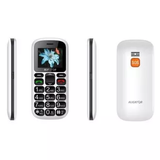Aligator A321 Senior Dual SIM, bílá + nabíjecí stojánek Aligator A321 Senior Dual SIM, bílá + nabíjecí stojánek