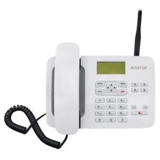Aligator GSM stolní telefon T100, bílá Aligator GSM stolní telefon T100, bílá
