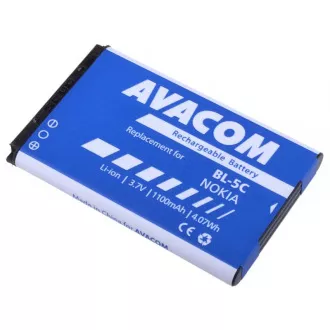 AVACOM baterie do mobilu Nokia 6230, N70, Li-Ion 3, 7V 1100mAh (náhrada BL-5C) AVACOM baterie do mobilu Nokia 6230, N70, Li-Ion 3, 7V 1100mAh (náhrada BL-5C)