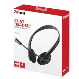 TRUST sluchátka s mikrofonem Primo Chat Headset, pro PC/laptop TRUST sluchátka s mikrofonem Primo Chat Headset, pro PC/laptop