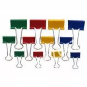 Klip Binder 19mm 12ks barevný