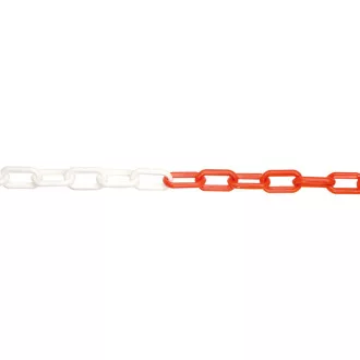 JSP Řetěz plast 8mm/25m červená/bílá JSP Řetěz plast 8mm/25m červená/bílá
