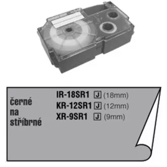XR 18 SR1 (stříbrná černý tisk) CASIO XR 18 SR1 (stříbrná černý tisk) CASIO