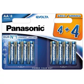 PANASONIC Alkalické baterie EVOLTA Platinum LR6EGE/8BW 4+4F AA 1, 5V (Blistr 8ks) PANASONIC Alkalické baterie EVOLTA Platinum LR6EGE/8BW 4+4F AA 1, 5V (Blistr 8ks)