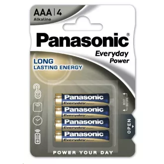 PANASONIC Alkalické baterie Everyday Power LR03EPS/4BP AAA 1, 5V (Blistr 4ks)
