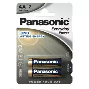 PANASONIC Alkalické baterie Everyday Power LR6EPS/2BP AA 1, 5V (Blistr 2ks)