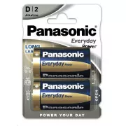 PANASONIC Alkalické baterie Everyday Power LR20EPS/2BP D 1, 5V (Blistr 2ks)