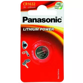 PANASONIC Lithiová baterie (knoflíková) CR-1632EL/1B 3V (Blistr 1ks) PANASONIC Lithiová baterie (knoflíková) CR-1632EL/1B 3V (Blistr 1ks)