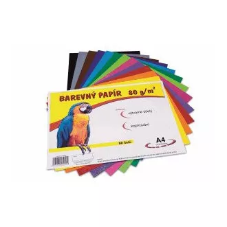 Barevný papír A4/80g 12 barev 60 listů Barevný papír A4/80g 12 barev 60 listů