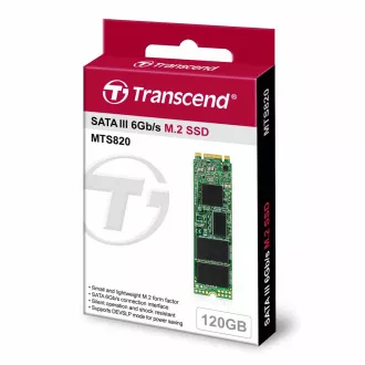 TRANSCEND SSD MTS820 120GB, M.2 2280, SATA III 6Gb/s, TLC, bulk TRANSCEND SSD MTS820 120GB, M.2 2280, SATA III 6Gb/s, TLC, bulk