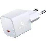 MINI SÍŤ.ADAP.GaN USB-C 25W SWISSTEN