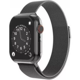 BAND APP.W.KNITTED 38-40 mm BK SWISSTEN