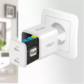 YAC G35D VOLT Nabíječka 2x18W GaNYENKEE YAC G35D VOLT Nabíječka 2x18W GaNYENKEE