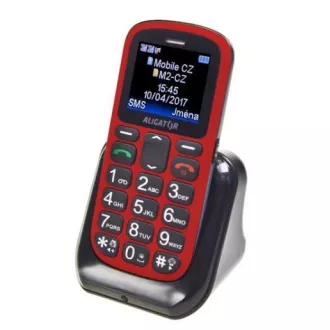 Aligator A321 Senior Dual SIM, červená-černá + nabíjecí stojánek Aligator A321 Senior Dual SIM, červená-černá + nabíjecí stojánek
