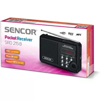 SRD 215 B RÁDIO S USB/MP3 SENCOR SRD 215 B RÁDIO S USB/MP3 SENCOR