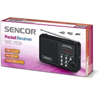 SRD 215 B RÁDIO S USB/MP3 SENCOR SRD 215 B RÁDIO S USB/MP3 SENCOR