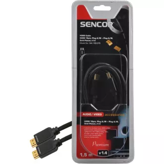 SAV 166-015 HDMI M-M 1,5m v1.4 P SENCOR SAV 166-015 HDMI M-M 1,5m v1.4 P SENCOR