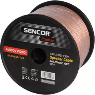 SAV 2075-100m repro kab 2x0,75mm2 SENCOR SAV 2075-100m repro kab 2x0,75mm2 SENCOR