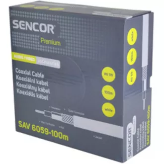 SAV 6059-100m Koax. kabel RG-59 SENCOR SAV 6059-100m Koax. kabel RG-59 SENCOR