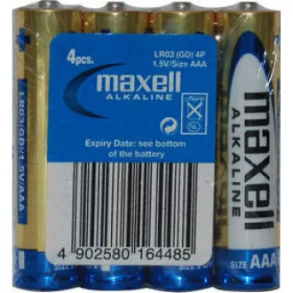 LR03 4S AAA Alk MAXELL LR03 4S AAA Alk MAXELL