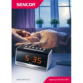SDC 4400 W HODINY S BUDÍKEM +LED SENCOR