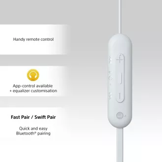WIC100W.CE7 bílá BT slluchátka Sony WIC100W.CE7 bílá BT slluchátka Sony