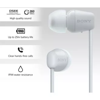WIC100W.CE7 bílá BT slluchátka Sony WIC100W.CE7 bílá BT slluchátka Sony