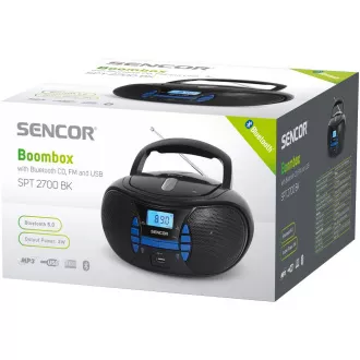 SPT 2700 BK S CD/MP3/USB/BT SENCOR SPT 2700 BK S CD/MP3/USB/BT SENCOR