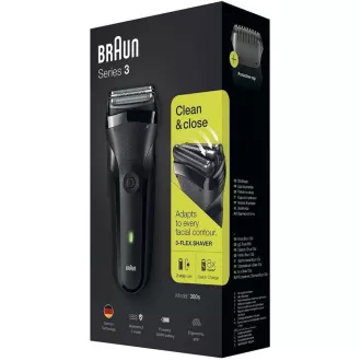 SERIES 3 300S BLACK HOLICÍ STROJEK BRAUN SERIES 3 300S BLACK HOLICÍ STROJEK BRAUN