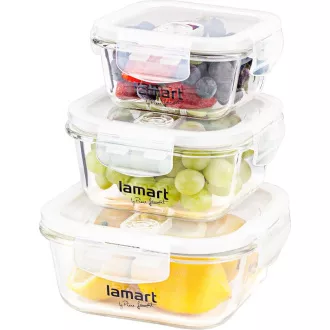 LT6012 SET 3 DÓZ ČTVERCOVÝCH AIR LAMART LT6012 SET 3 DÓZ ČTVERCOVÝCH AIR LAMART