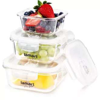 LT6012 SET 3 DÓZ ČTVERCOVÝCH AIR LAMART LT6012 SET 3 DÓZ ČTVERCOVÝCH AIR LAMART