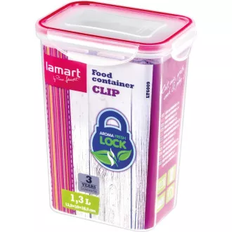LT6009 DÓZA OBDELNÍK 1,3L CLIP LAMART LT6009 DÓZA OBDELNÍK 1,3L CLIP LAMART