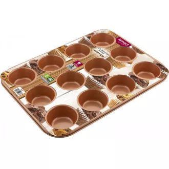 LT3092 12 MUFINŮ 35,5X26,5 COPPER LAMART LT3092 12 MUFINŮ 35,5X26,5 COPPER LAMART