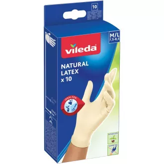 NATURAL LATEX RUKAVICE M/L 10KS VILEDA