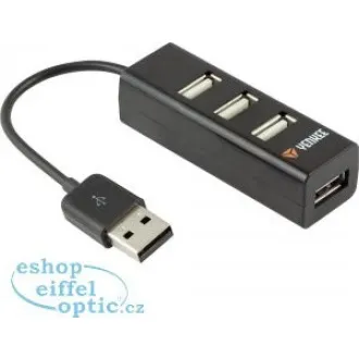 YHB 4001BK Hub 4 x USB 2.0 černý YENKEE