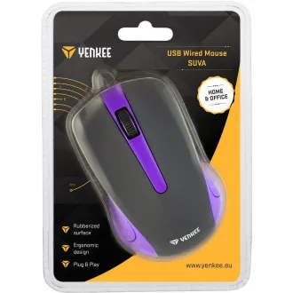 YMS 1015PE Myš USB Suva fialová YENKEE
