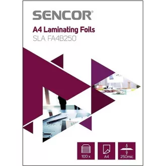 SLA FA4B250 Fólie A4 250mic 100ks SENCOR SLA FA4B250 Fólie A4 250mic 100ks SENCOR