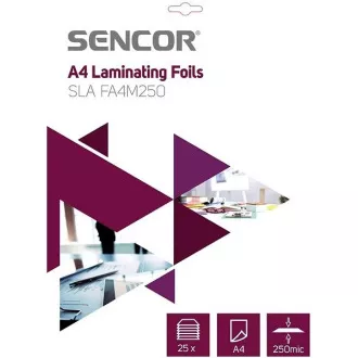 SLA FA4M250 Fólie A4 250mic 25ks SENCOR SLA FA4M250 Fólie A4 250mic 25ks SENCOR