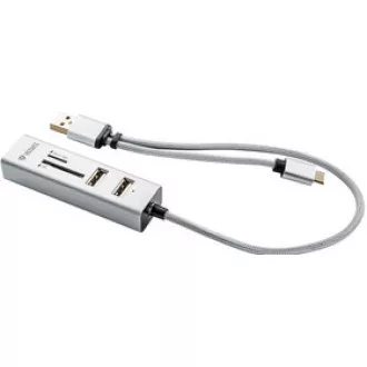 YHC 103SR USB C OTG HUB+čtečka YENKEE YHC 103SR USB C OTG HUB+čtečka YENKEE