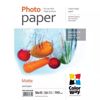 Fotopapír Matte 10 x 15 50 ks COLORWAY Fotopapír Matte 10 x 15 50 ks COLORWAY