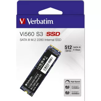 49363 SSD512GB M.2 2280 Vi560 S3VERBATIM 49363 SSD512GB M.2 2280 Vi560 S3VERBATIM
