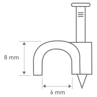 RCC 6 kabel. příchytka 6mm 40ks RETLUX RCC 6 kabel. příchytka 6mm 40ks RETLUX