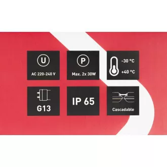RSM 119 přisaz.IP65 1,2m pro2xT8 RETLUX RSM 119 přisaz.IP65 1,2m pro2xT8 RETLUX