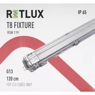 RSM 119 přisaz.IP65 1,2m pro2xT8 RETLUX RSM 119 přisaz.IP65 1,2m pro2xT8 RETLUX