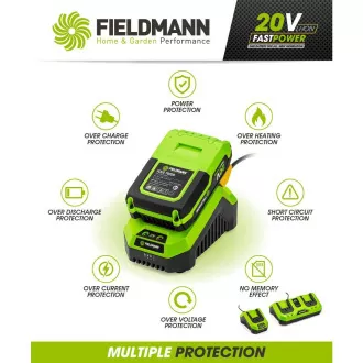 FDUZ 79100 20V Rychlonabíječka FIELDMANN FDUZ 79100 20V Rychlonabíječka FIELDMANN