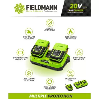 FDUZ 79110 2x20V Rychlonab. FIELDMANN FDUZ 79110 2x20V Rychlonab. FIELDMANN